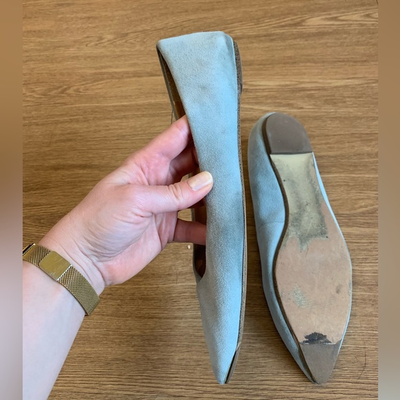 J. Crew Suede Flats in Robins Egg Blue - Picture 4 of 4